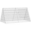 vidaXL Vistu būris Sudraba 110 x 55 x 55 cm Cinkota tērauda