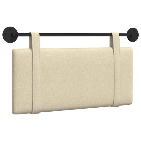 vidaXL Karājo&scaron;s galvgalis Vienkrāsains Krēmkrāsa 90 x 55 x 5 cm audums