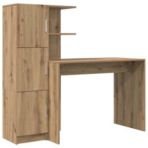 vidaXL Galds Artisānā ozols 133.5 x 50 x 124 cm 2 gab.