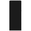 vidaXL kumode, melna, 60x30x75 cm, inženierijas koks