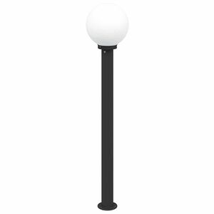 vidaXL stabveida gaismeklis, 120 cm, melns, IP44