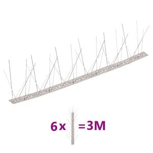 vidaXL putnu atbaidī&scaron;anas radzes, 5 rindas, 6 gab., 3 m, tērauds