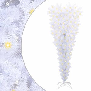 vidaXL Mākslīgā Ziemassvētku eglīte Balts 120 cm PVC un tērauds