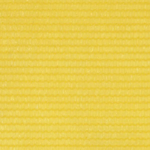 vidaXL balkona aizslietnis, 75x600 cm, dzeltens HDPE