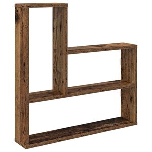 vidaXL Sienas plaukts Vecs koks 60 x 11 x 60 cm Inženierijas koks
