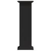 vidaXL augu plaukts, melns, 33x33x100 cm, inženierijas koks
