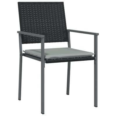 vidaXL dārza krēsli ar matračiem, 2 gb., 54x62,5x89 cm, PE rotangpalma