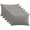 vidaXL Spilvenu pārvalks 6 pcs HEERLEN Gai&scaron;i pelēka 50 x 70 cm