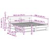 vidaXL Gultas rāmis Vaks brūns 180 x 200 cm Ciets priedes koks