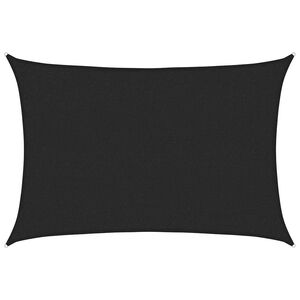 vidaXL saulessargs, 160 g/m&sup2;, melns, 2x2,5 m, HDPE