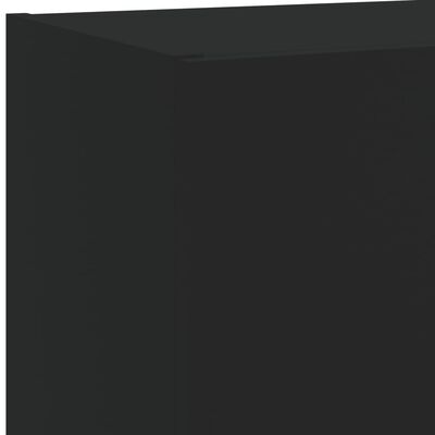 vidaXL TV skapīši ar LED, 2 gab., melni, 40,5x30x60 cm