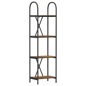 vidaXL Grāmatu plaukts 4 līmeņi 40 x 30 x 146 cm Inženierijas koks