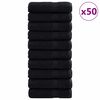 vidaXL Viesu dvielis SOLUND 50 gab. Melna 50 x 100 cm 550 gsm