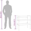 vidaXL vannasistabas izlietnes rāmis, balts, 79x38x83 cm, dzelzs
