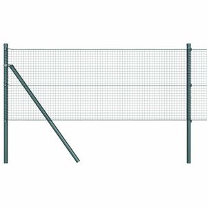 vidaXL Savilktais stiepļu žogs zemes stiprinā&scaron;anai 10 x 0,8 m Zaļa