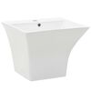 vidaXL sienas keramikas izlietne, balta, 500x450x410 mm
