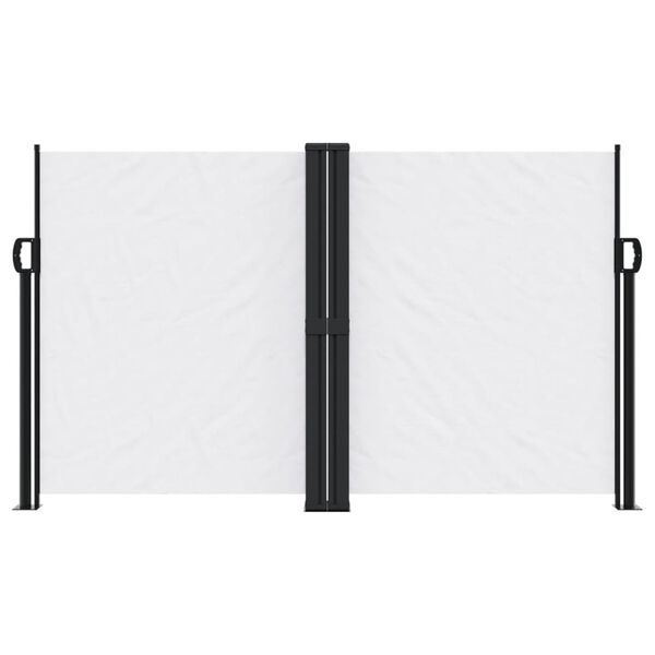 vidaXL izvelkama sānu markīze, balta, 140x600 cm