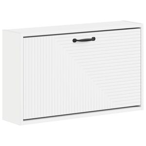 vidaXL Sienā piestiprināms apavu skapis HAARLEM 71 x 17 x 43 cm Balts