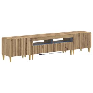 vidaXL 3 daļu LED TV skapītis ARNHEM 3 gab. Artisan Ozols