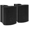 vidaXL stereo skaļruņi, 2 gab., stiprināmi pie sienas, melni, 100 W