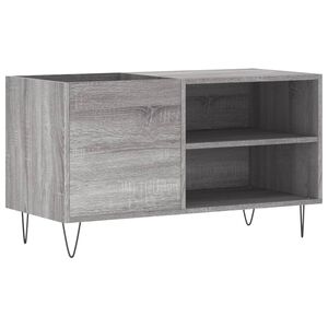 vidaXL ierakstu skapītis, 85x38x48 cm, inženierijas koks, pelēks