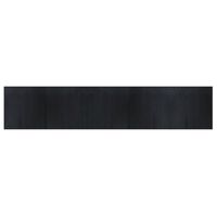vidaXL paklājs, taisnstūra forma, melns, 100x500 cm, bambuss