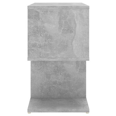 vidaXL naktsskapīši, 2 gab., betonpelēki, 50x30x51,5 cm, skaidu plātne