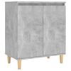 vidaXL kumode ar koka kājām betona pelēka 60x35x70cm inženierijas koks