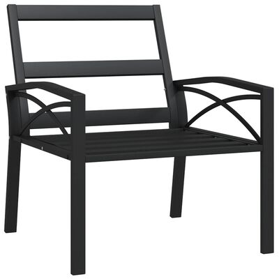vidaXL dārza krēsls, smilškrāsas matrači, 68x76x79 cm, tērauds