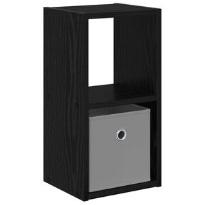 vidaXL Naktsgaldiņ&scaron; Melns ozolkoks 25,5 x 22 x 49,5 cm