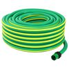 vidaXL Dārza &scaron;ļūna 5-slāņu Zaļ&scaron; un dzelten&scaron; 12 mm 30 m PVC