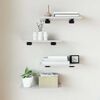 vidaXL plauktu dēļi 4 gab. spīdīgi balti 40x20x1,5cm inženierijas koks