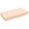 vidaXL vannasistabas virsma, 60x30x(2-6) cm , neapstrādāts masīvkoks