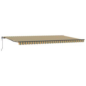 vidaXL Nolokāms markīze Zaļa un dzeltena 600 &times; 300 cm