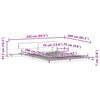 vidaXL Gultas rāmis ar galvas klāju Brūna 160 x 200 cm koka