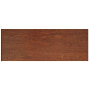 vidaXL Logu palodze Brūna koks 60 x 30 x 4,5 cm PVC