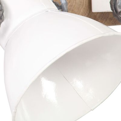 vidaXL sienas lampa, industriāls dizains, balta, 45x25 cm, E27