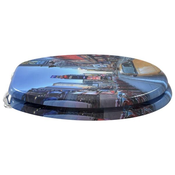 vidaXL Tualetes sēdeklis 2 pcs Pelēka 44 x 38 cm MDF plāksne