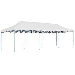 vidaXL saliekama svinību nojume, 3x9 m, balta