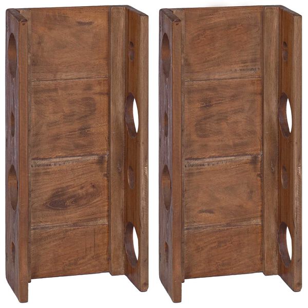 vidaXL Statīvs Brūna 24 x 13 x 54 cm Cieta mahagona koks