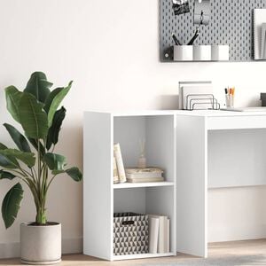 vidaXL Grāmatu skapis Balts 40x30x76,5 cm Engineered Wood