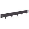 vidaXL Zāliena Apmale 30 pcs 100 x 15 cm Tērauds Melns