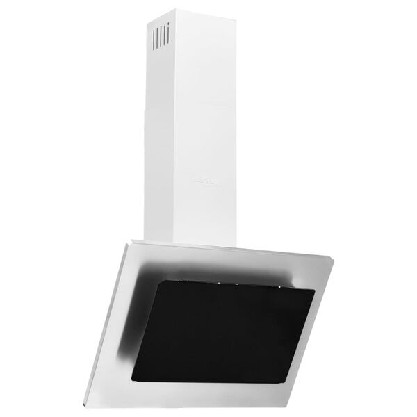 vidaXL tvaika nosūcējs, 60 cm, nerūsējošs tērauds un rūdīts stikls