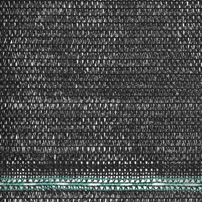 vidaXL tenisa laukuma tīkls, HDPE, 1,4x25 m, melns