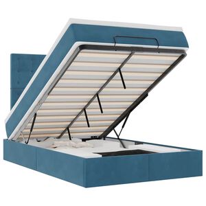 vidaXL Osmaņu gultas rāmis ar matračiem tum&scaron;i pelēks 120x190cm samts