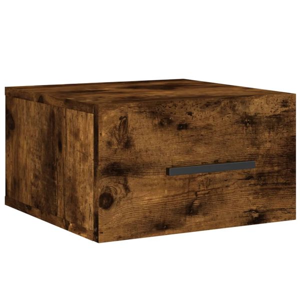 vidaXL sienas naktsskapītis, ozolkoka krāsa, 35x35x20 cm