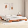 vidaXL Gultas rāmis Vaks brūns 180 x 200 cm Ciets priedes koks