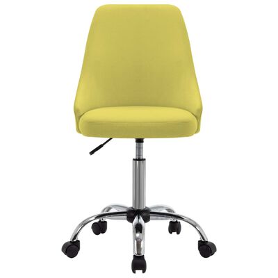 vidaXL grozāmi biroja krēsli, 2 gab., dzeltens audums
