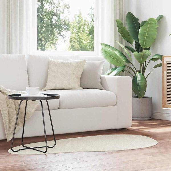 vidaXL Teritorijas paklāji HUARTE Krēmkrāsa 80 x 150 cm Poliesters