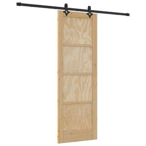 vidaXL Slīdo&scaron;ās durvis ORKDAL 73,5 x 211 cm Priedes masīvkoks Dabiska